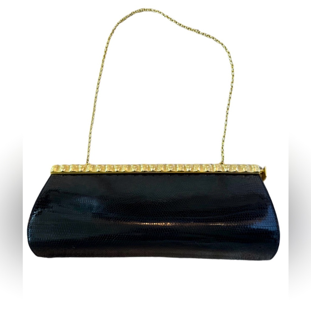 Barry Kieselstein-Cord Black Alligator Clutch